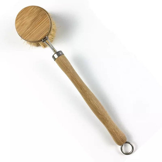 Bamboo Sisal Dish Brush - Zero Waste Kitchen Brush - Replaceable Sisal - Castle Anna